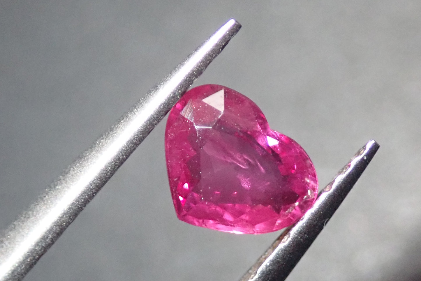 Three heart sisters (ruby 0.565ct, sapphire 0.697ct, emerald 0.695ct)